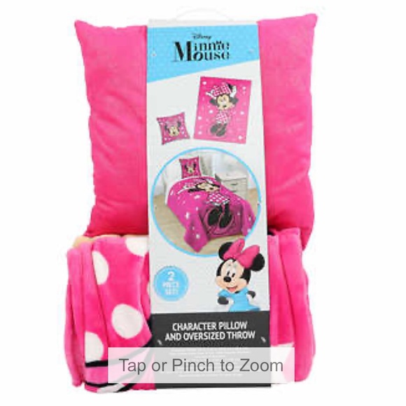 Jay Franco Character Pillow & Throw Set, Minnie Mouse - Picture 7 of 8